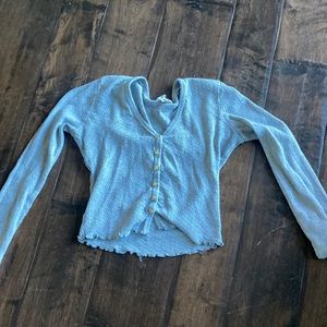 tillys button crop top